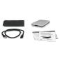 Preview: FANTEC ALU-25U3, externes 2.5"-SATA-Gehäuse, USB 3.2, Aluminium, silber