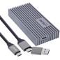 Preview: InLine® USB4-Gehäuse, USB-C zu M.2 NVMe SSD, 40Gb/s, Aluminium