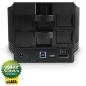 Preview: FANTEC SQ-X2RU3e 2x 3,5" Gehäuse, SATA zu USB 3.2 + eSATA, RAID, schwarz