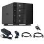 Preview: FANTEC MB-X4U31 Storagegehäuse 4x 3,5"/2,5" HDD/SSD USB 3.2