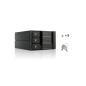 Preview: FANTEC BP-SA2131, SAS + SATA Backplane für 3x 3,5" HDD, schwarz