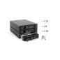 Preview: FANTEC BP-T2131, SAS & SATA Backplane für 3x 3,5"/2,5" HDD/SSD, schwarz