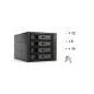 Preview: FANTEC BP-T3141, SAS & SATA Backplane für 4x 3,5"/2,5" HDD/SSD, schwarz