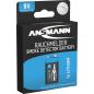 Preview: ANSMANN 5021023-01 10-Jahre-Lithiumbatterie für Rauchmelder 9V-E-Block, longlife