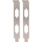 Preview: InLine® Slotblech, zur Befestigung von 2x 9pol. Sub D St. oder Bu., 2er Pack