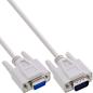 Preview: InLine® Serielle Verlängerung, 9pol Stecker / Buchse, vergossen, 1:1 belegt, 7m