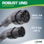 Preview: InLine® EV Autoladekabel 22kW Typ2, 3-phasig, 7,5m