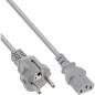 Preview: InLine® Netzkabel, Schutzkontakt gerade auf Kaltgerätestecker C13