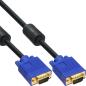 Preview: InLine® S-VGA Kabel, 15pol HD Stecker / Stecker, schwarz, 2m