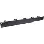 Preview: InLine® 19" Kabelführungspanel, 5 kleine Bügel, RAL9005, schwarz