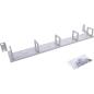 Preview: InLine® 19" Kabelführungspanel, 5 Kunststoffbügel horizontal, RAL 7035, grau