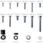 Preview: InLine® Schraubenset 68-teilig für TV-Wandhalterung