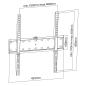 Preview: InLine® Basic Wandhalterung, für Flach-TV 81-140cm (32-55"), max. 40kg