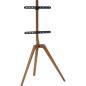 Preview: InLine® woodstand TV-Standfuß, Dreibein, für LED-TV 45"-65" (114-165cm)