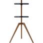 Preview: InLine® woodstand TV-Standfuß, Dreibein, für LED-TV 45"-65" (114-165cm)