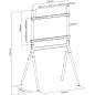 Preview: InLine® woodstand Studio TV-Standfuß, für Display 49"-70" (124-178cm), max. 40kg