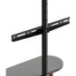 Preview: InLine® woodstand II, TV-Standfuß mit Ablage, Dreibein, 43"-65" (110-165cm)
