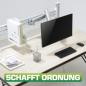 Preview: InLine® Slatwall Monitorhalterung lang, weiß