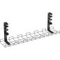 Preview: InLine® Kabelführungs-Gitter 60cm für Tischmontage mit Schraubklemmen, schwarz