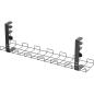 Preview: InLine® Kabelführungs-Gitter 60cm für Tischmontage mit Schraubklemmen, schwarz