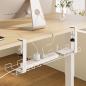 Preview: InLine® Kabelführungs-Gitter 60cm für Tischmontage mit Schraubklemmen, weiß