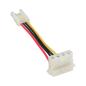 Preview: InLine® Stromadapter, 8,89cm (3,5") Buchse zu 13,34cm (5,25") Stecker gewinkelt