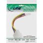 Preview: InLine® Stromadapter, 13,34cm (5,25") Buchse zu 8,89cm (3,5") Stecker, 0,06m