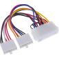 Preview: InLine® Stromadapter intern, 20pol ATX-NT zu P8/P9 AT-Mainboard, 0,20m