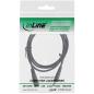 Preview: InLine® Verlängerungskabel DC Stecker 5,5x2,1mm, schwarz, 3m