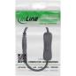 Preview: InLine® DC Kabel mit Schalter, DC ST/BU 5,5x2,1mm, AWG 18, schwarz, 0,20m