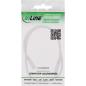 Preview: InLine® DC Verlängerungskabel, DC Stecker/Buchse 3,5x1,35mm, AWG 18, weiß 0,5m