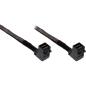 Preview: InLine® Mini-SAS HD Kabel, SFF-8643 zu SFF-8643, beidseitig gewinkelt, 0,75m