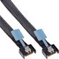 Preview: InLine® MCIO Kabel, MCIO x4 Stecker zu MCIO x4 Stecker, 0,75m