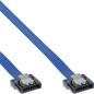 Preview: InLine® SATA 6Gb/s Anschlusskabel klein, mit Sicherheitslasche, 0,5m