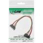 Preview: InLine® SATA+Strom Verlängerung int., SATA 6Gb/s + Strom, Stecker/Buchse, 0,50m