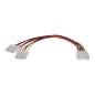 Preview: InLine® Strom Y-Kabel intern, 1x 5,25" an 2x 5,25", 0,20m