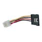 Preview: InLine® SATA Stromadap-Kab., 1x 8,89cm (3,5") BU/15pol SATA ST, m. Lasche, 0,06m