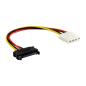 Preview: InLine® SATA Stromadapterkabel, 15pol SATA Buchse an 4pol Stecker, 0,15m