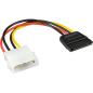 Preview: InLine® SATA Stromadapterkabel, 1x 13,34cm (5,25") BU an 15pol SATA ST, 0,30m