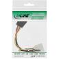 Preview: InLine® SATA Stromadapterkabel, 1x 13,34cm (5,25") BU an 15pol SATA ST, 0,30m