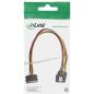 Preview: InLine® SATA Strom-Y-Kabel, SATA Buchse an 2x SATA ST mit Lasche, 0,30m