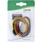 Preview: InLine® SATA Stromadapapterkabel, SATA BU an SATA ST + 8,89cm (3,5") Stecker