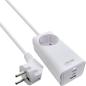 Preview: InLine® USB Netzteil, GaN Ladegerät, 2x USB-C, 1x USB-A, mit Schutzkontaktbuchse