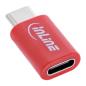 Preview: InLine® USB-Datenblocker, Adapter USB-C Stecker an USB-C Buchse, bis 240 W PD