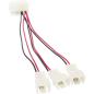 Preview: InLine® Lüfter Adapterkabel, 12V zu 5V, für 3 Lüfter