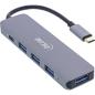 Preview: InLine® USB 3.2 USB-C Multi Hub (4x USB-A 5Gb/s + USB-C (Data/PD 87W)