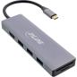 Preview: InLine® USB 3.2 USB-C Multi Hub (3x USB-A + USB-C), Cardreader, HDMI, OTG