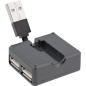 Preview: InLine® USB 2.0 4-Port Hub, USB-A Stecker auf 4x USB-A Buchse, Kabel 4cm