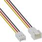 Preview: InLine® Lüfterkabel Verlängerung, 3pol Molex Stecker / Buchse, Länge 0,6m