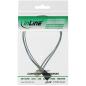 Preview: InLine® Lüfterkabel Verlängerung PWM, 4pol Molex Stecker / Buchse, 0,70m